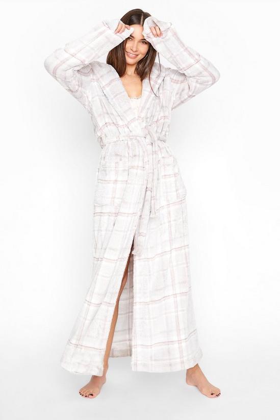 Long Tall Sally Tall Check Dressing Gown 1