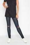 Long Tall Sally Tall Ripped Knee Jersey Jeggings thumbnail 2