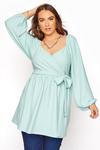 Yours Belted Wrap Top thumbnail 1