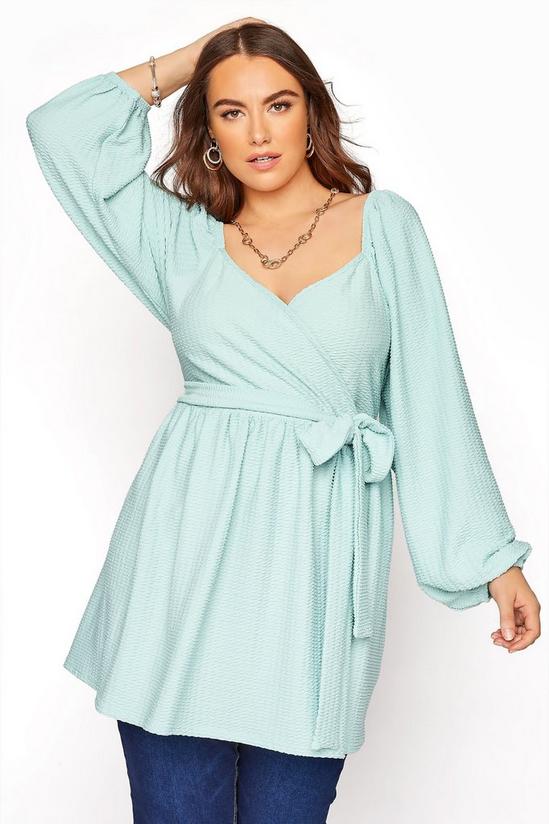 Yours Belted Wrap Top 1