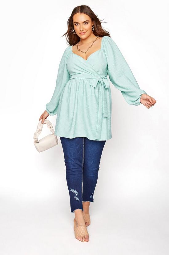 Yours Belted Wrap Top 2