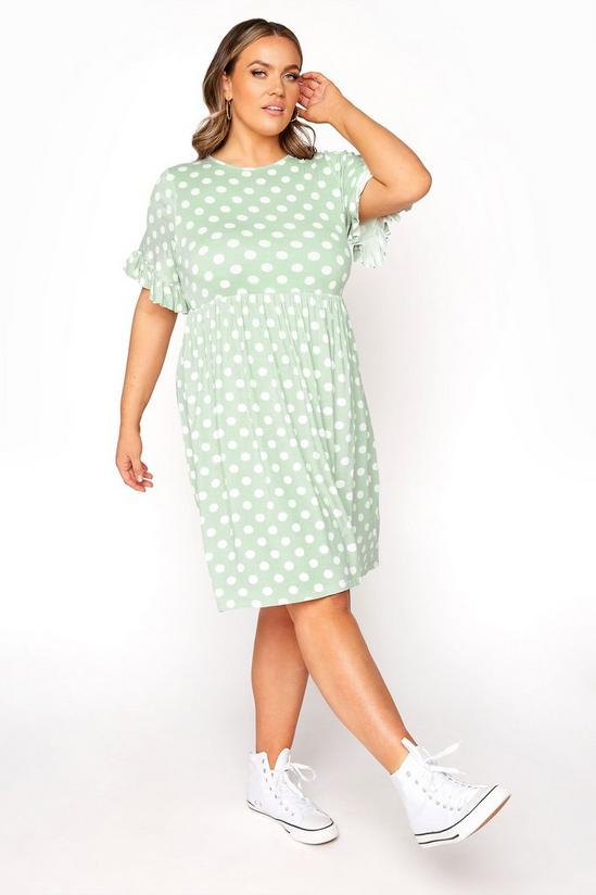 Yours Frill Sleeve Smock Dress 1