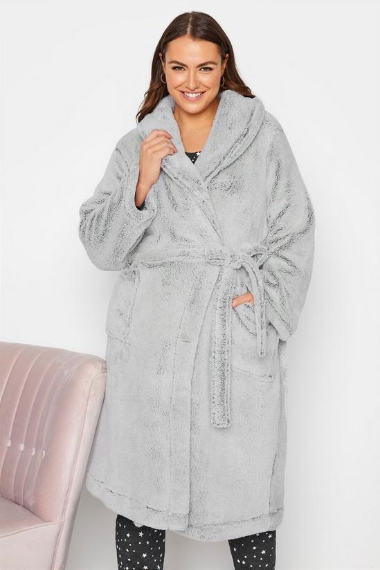 Yours Shawl Collar Dressing Gown 1
