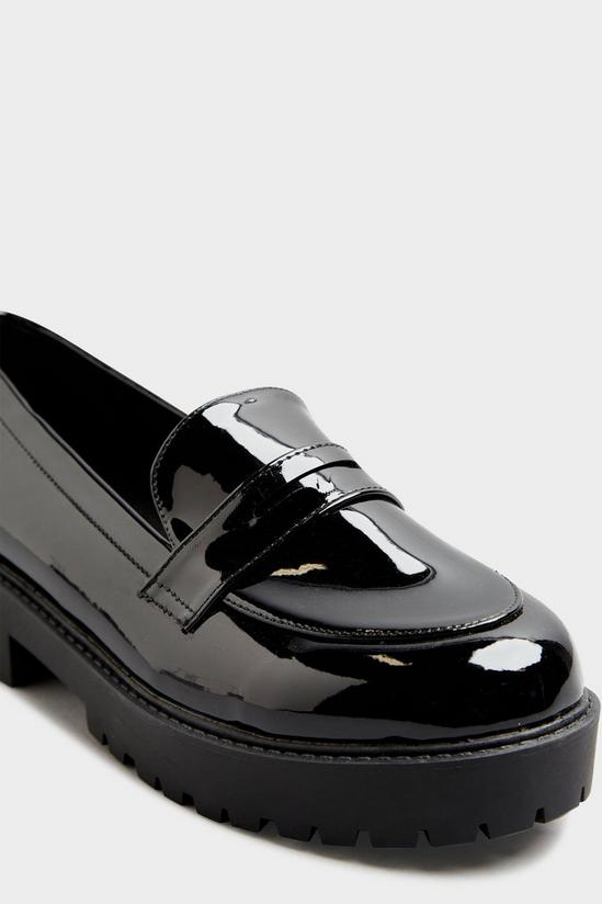 Yours Wide & Extra Wide Fit Patent Chunky Loafers 3