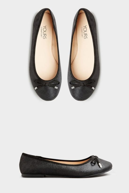 Yours Extra Wide Fit Ballet Pumps 3