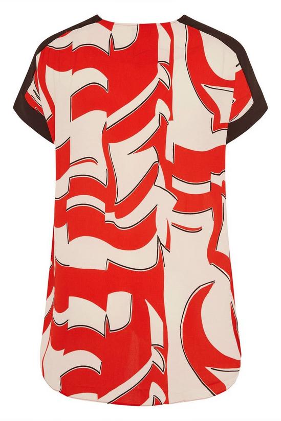 Yours Printed Dipped Hem Tunic Top 3