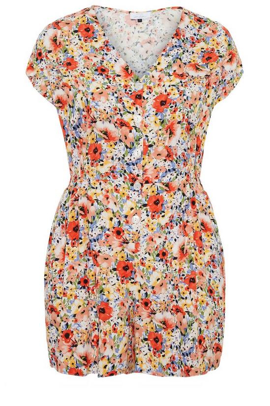 Yours V-Neck Button Playsuit 2