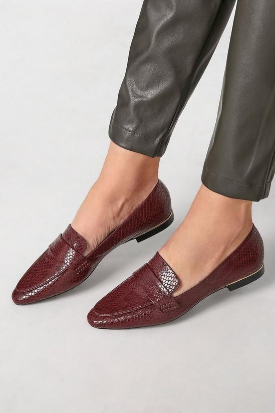 Long Tall Sally Metal Trim Loafers 2