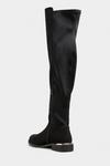 Long Tall Sally Suede Over The Knee Stretch Boots thumbnail 3