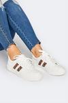 Yours Regular Fit Flatform Printed Stripe Trainers thumbnail 1