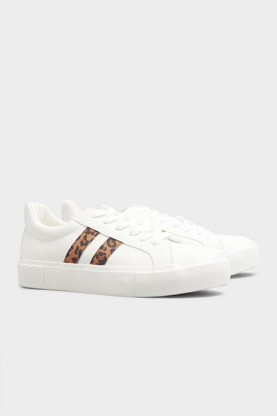 Yours Regular Fit Flatform Printed Stripe Trainers 4