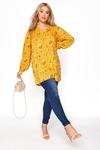 Yours Printed Long Sleeve Blouse thumbnail 5