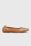 Long Tall Sally Square Toe Leather Ballet Shoes thumbnail 5
