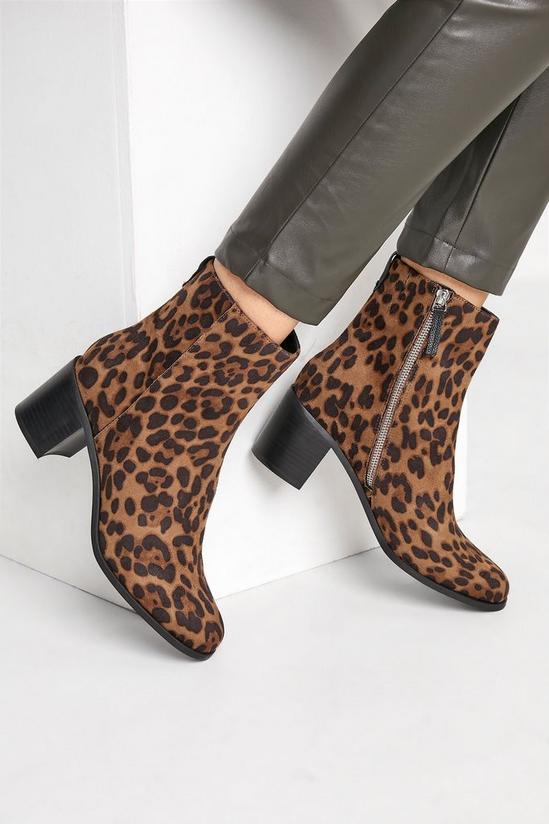 Long Tall Sally Block Heel Ankle Boots 2