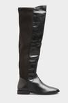 Long Tall Sally Faux Leather Stretch Knee High Boots thumbnail 3