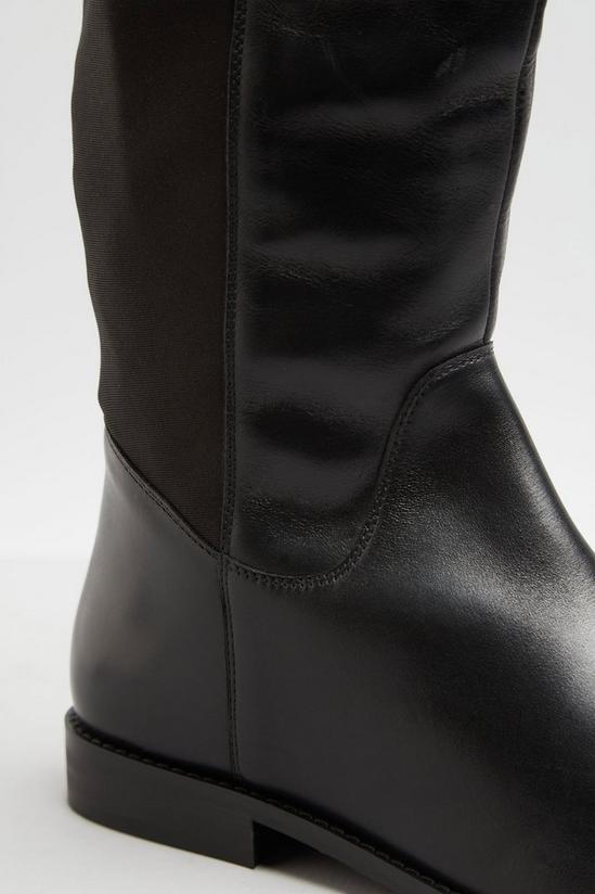 Long Tall Sally Faux Leather Stretch Knee High Boots 5