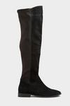 Long Tall Sally Suede Stretch Knee High Boots thumbnail 3