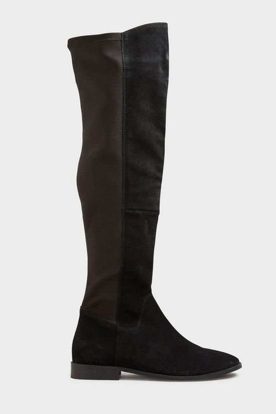 Long Tall Sally Suede Stretch Knee High Boots 3
