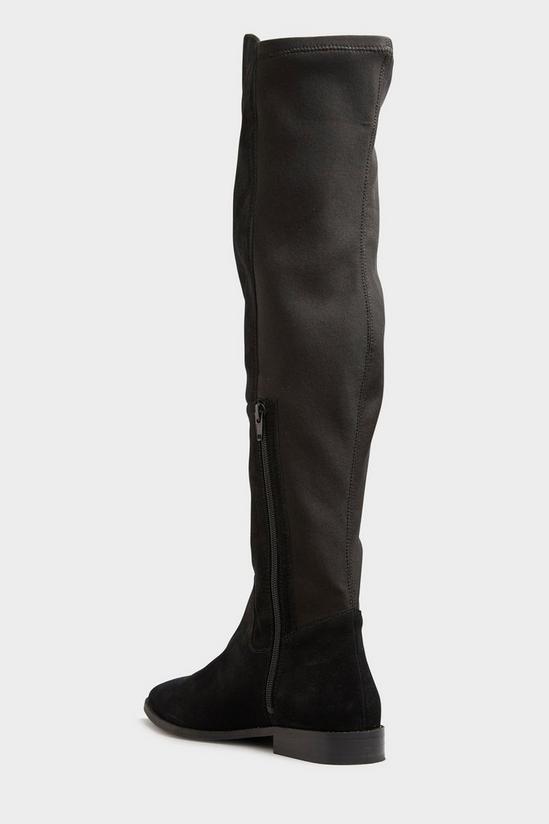 Long Tall Sally Suede Stretch Knee High Boots 4