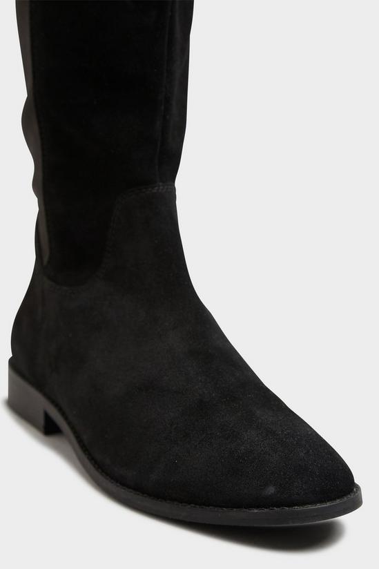 Long Tall Sally Suede Stretch Knee High Boots 5