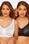 Yours 2 Pack Hi Shine Non-Wired Bra thumbnail 1