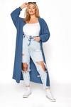 Yours Ribbed Longline Cardigan thumbnail 4