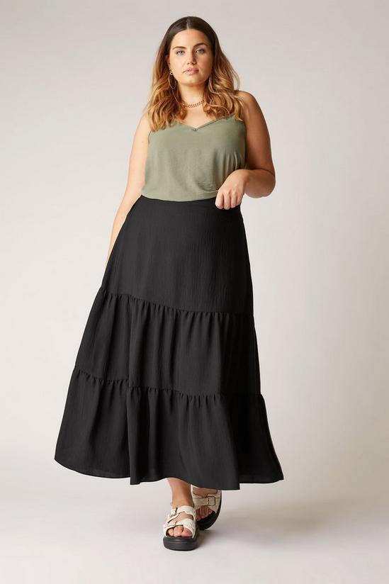 Yours Tiered Smock Maxi Skirt 1