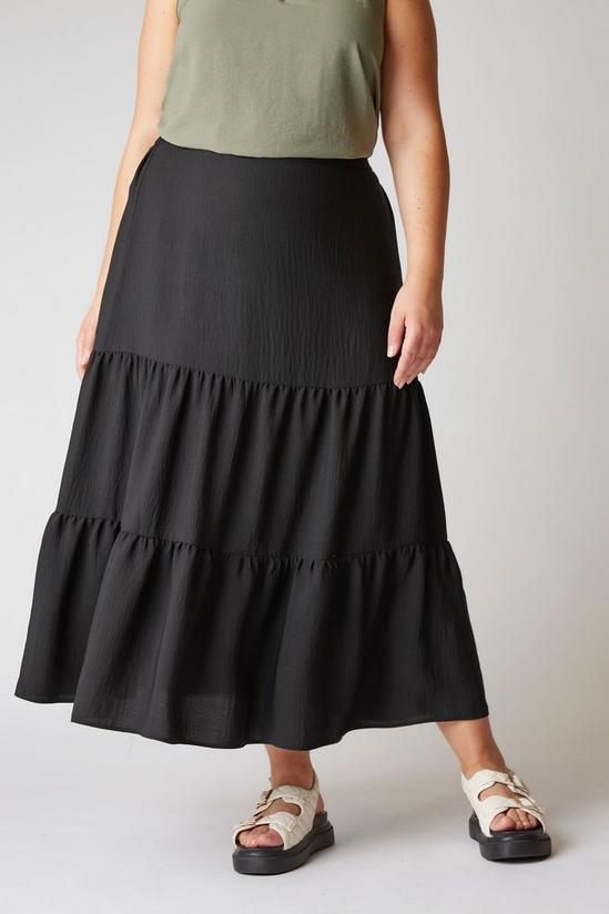 Yours Tiered Smock Maxi Skirt 3