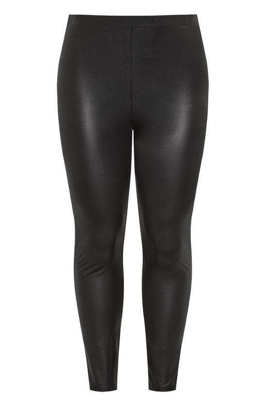 Yours Coated Stretch Leggings 2