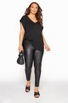 Yours Coated Stretch Leggings thumbnail 5