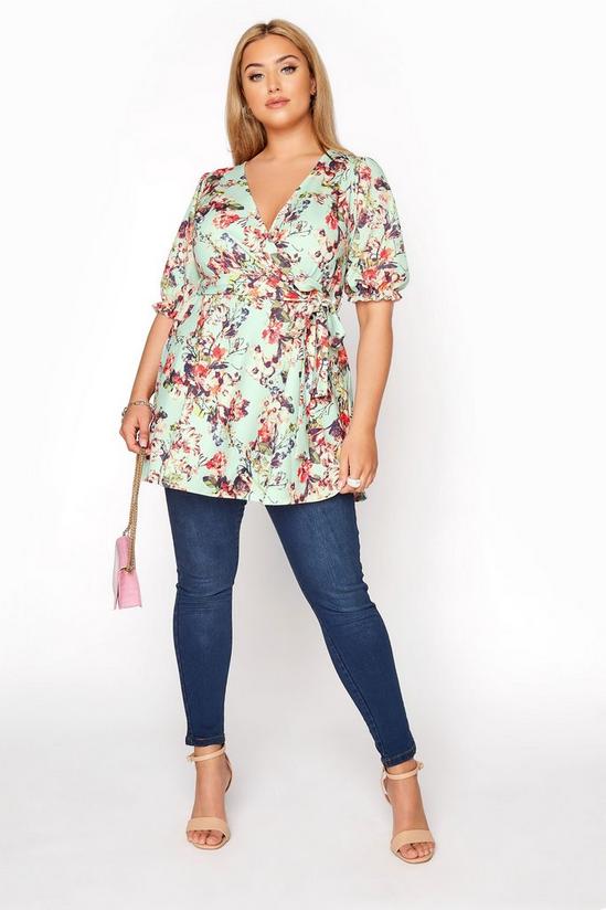 Yours Puff Sleeve Wrap Top 4