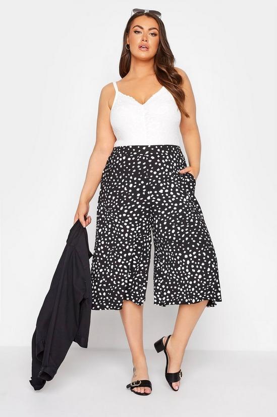 Yours Printed Cropped Culottes 1