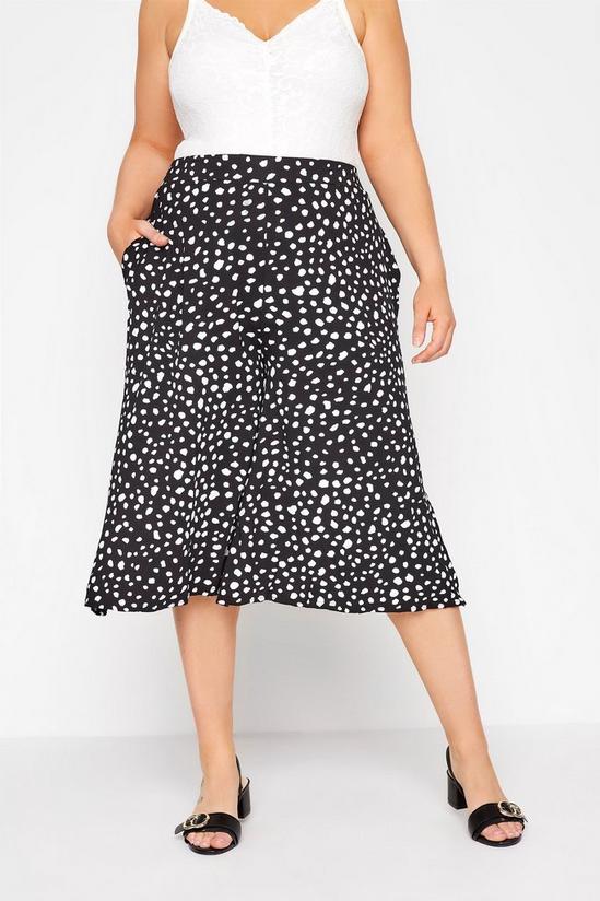 Yours Printed Cropped Culottes 3
