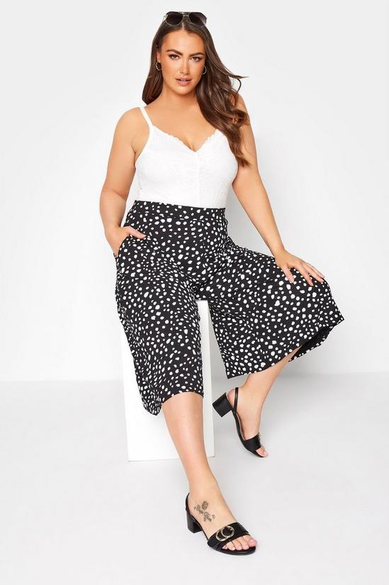 Yours Printed Cropped Culottes 4