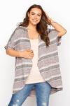 Yours Marl Waterfall Front Cardigan thumbnail 1