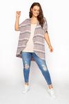 Yours Marl Waterfall Front Cardigan thumbnail 5