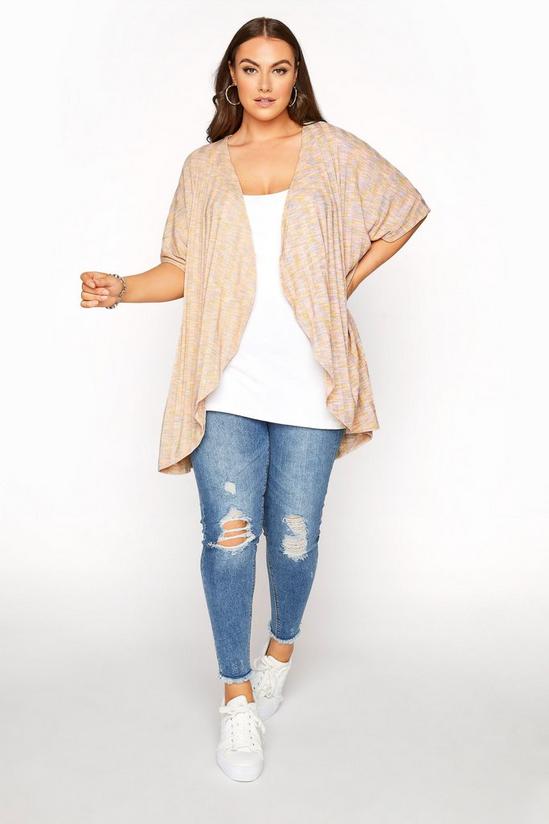 Yours Marl Waterfall Front Cardigan 5
