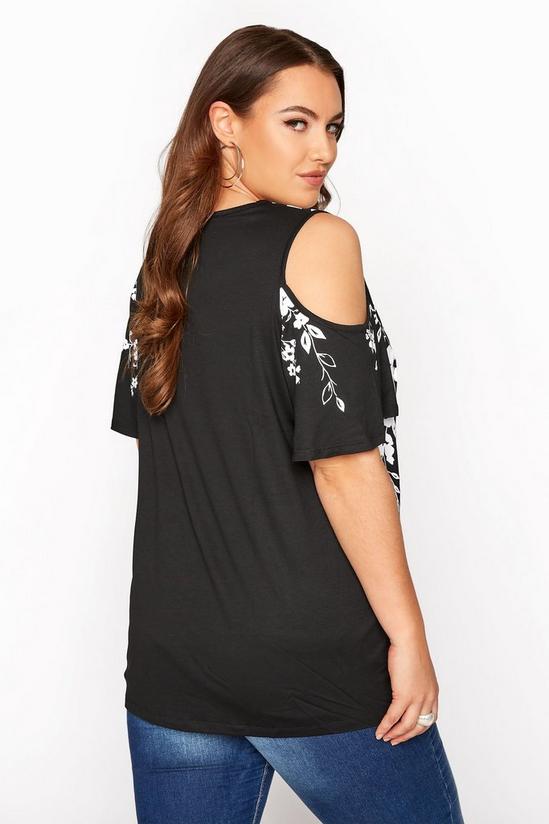 Yours Printed Cold Shoulder Top 5