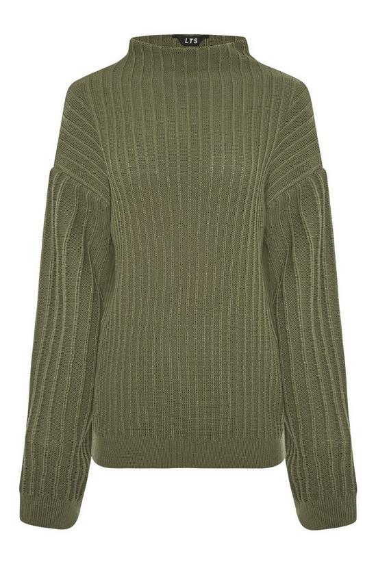 Long Tall Sally Tall Ribbed Funnel Neck Jumper 2