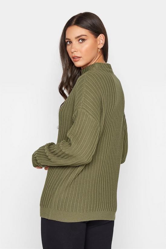 Long Tall Sally Tall Ribbed Funnel Neck Jumper 5