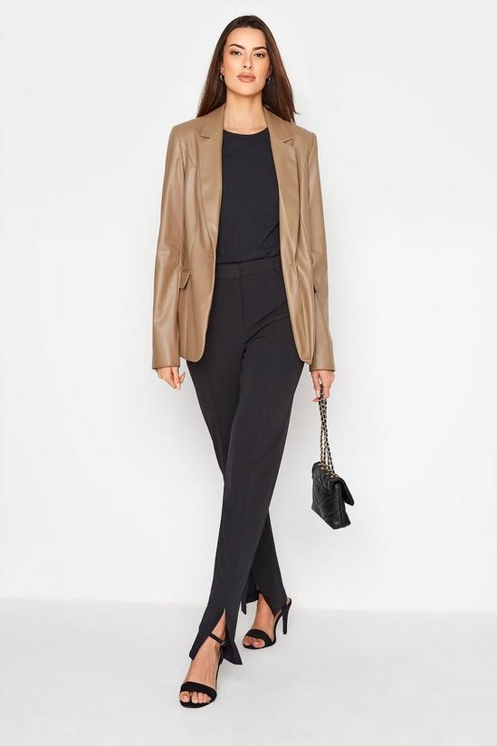 Long Tall Sally Tall Faux Leather Blazer 3