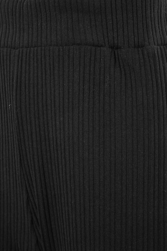 Long Tall Sally Tall Ribbed Wide Leg Trousers 4