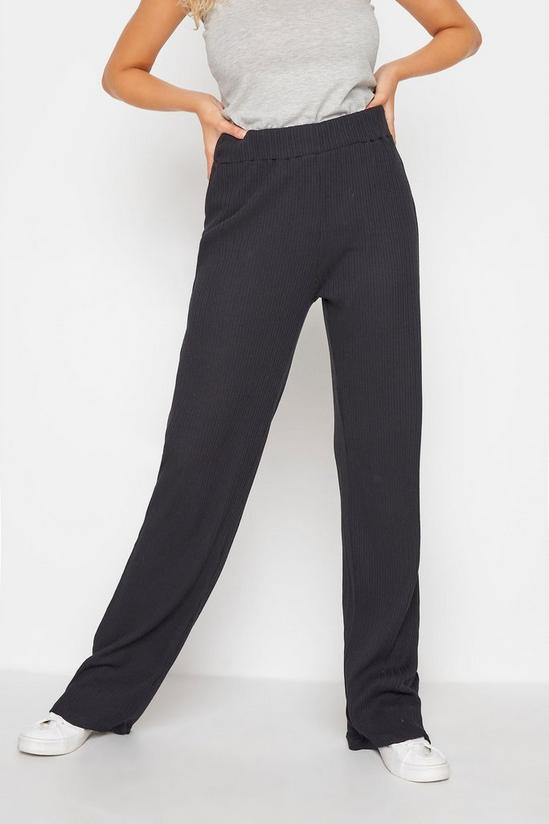 Long Tall Sally Tall Ribbed Wide Leg Trousers 5