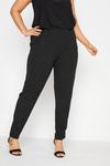 Yours Tapered Glitter Trousers thumbnail 1