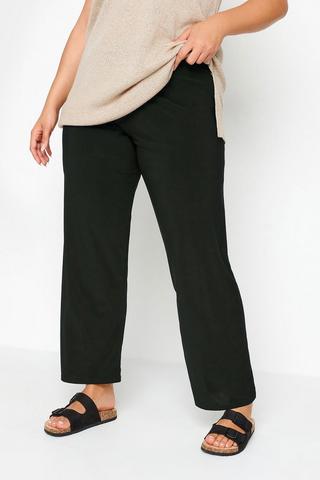 Plus Size Women's 2-Piece Pant Set by Jessica London in Black