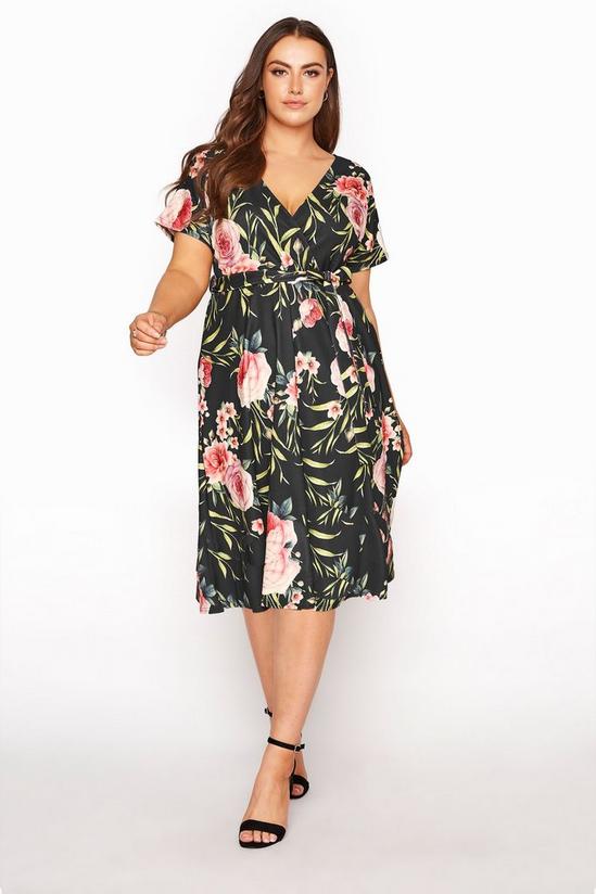 Yours Wrap Skater Dress 1