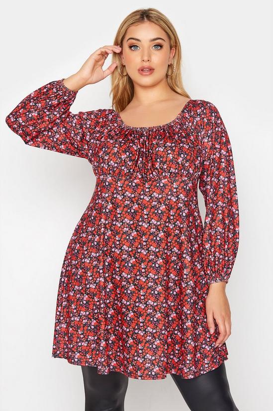 Yours Milkmaid Tunic Top 1