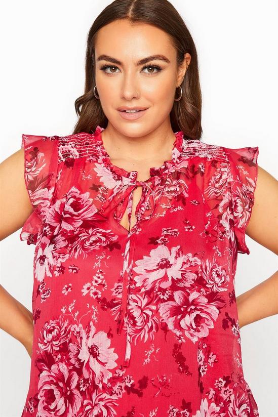 Yours Tie Frill Neck Blouse 5