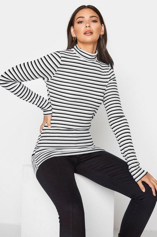 Long Tall Sally Tall Ribbed Roll Neck Top 1