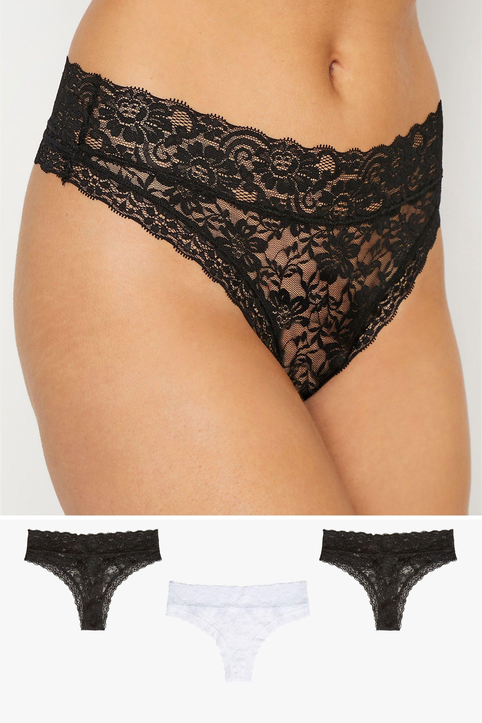 Tall 3 Pack Lace Thongs